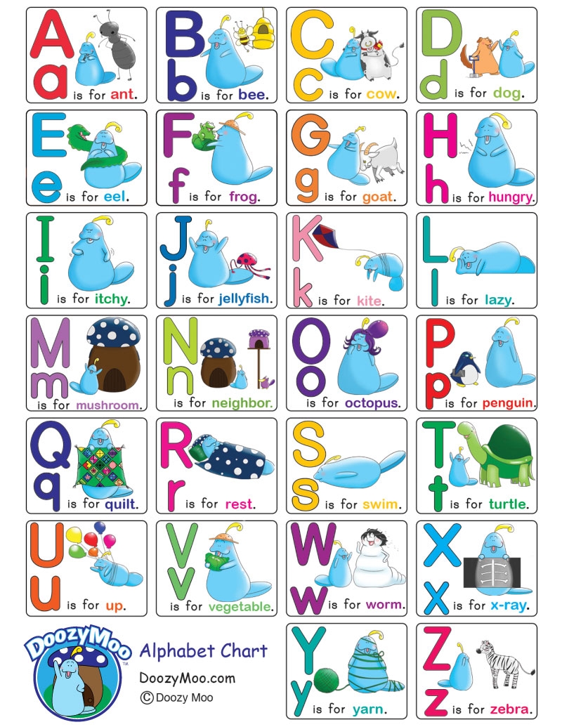 Free Alphabet Chart Printables