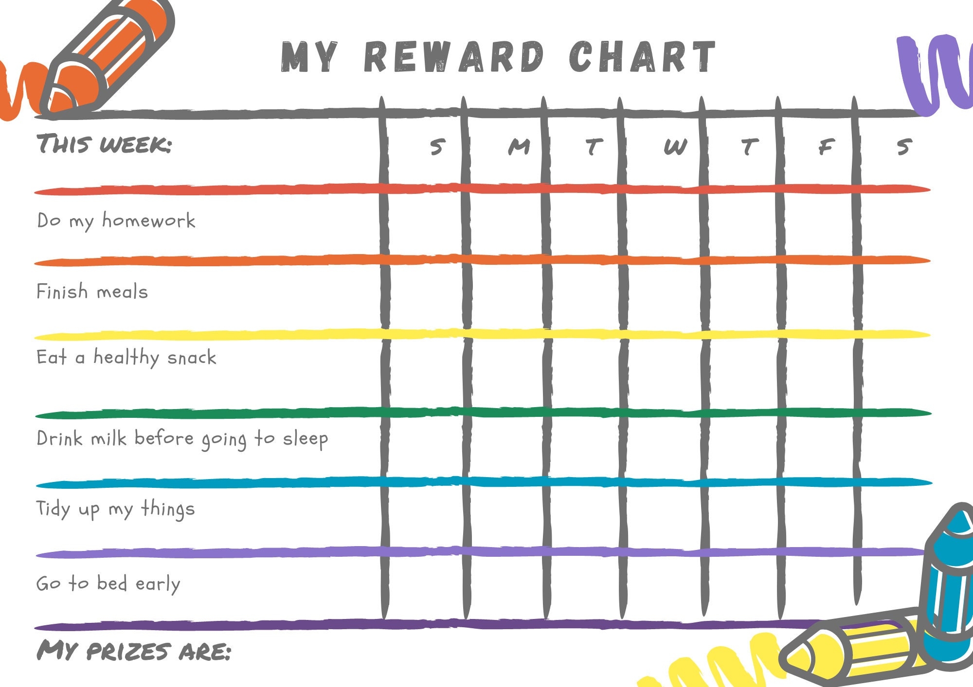 Behaviour Reward Chart For Kids Printable Editable Digital PDF Good Behaviour Tracking Children Behaviour Chart Home Classr School Etsy