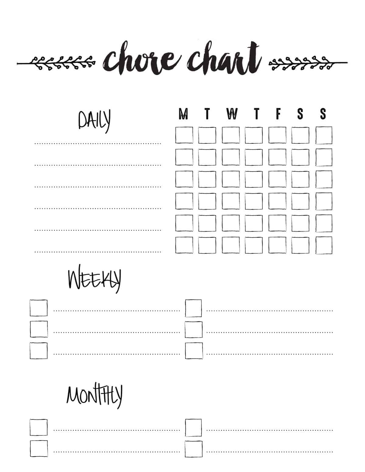 Printable Chart