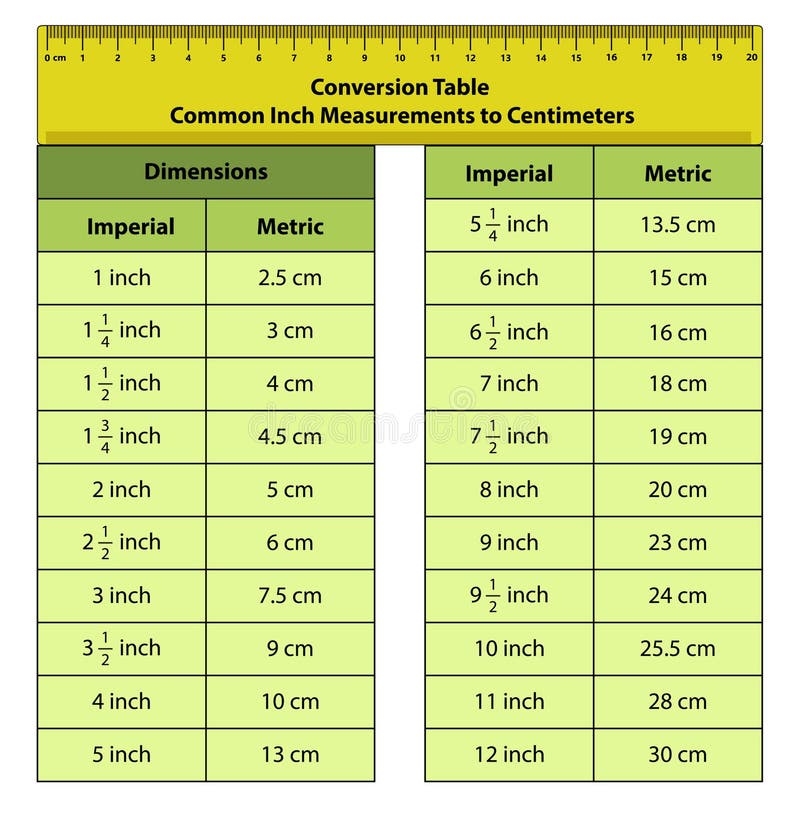 Cm To Inches Chart Stock Illustrations 5 Cm To Inches Chart Stock Illustrations Vectors Clipart Dreamstime