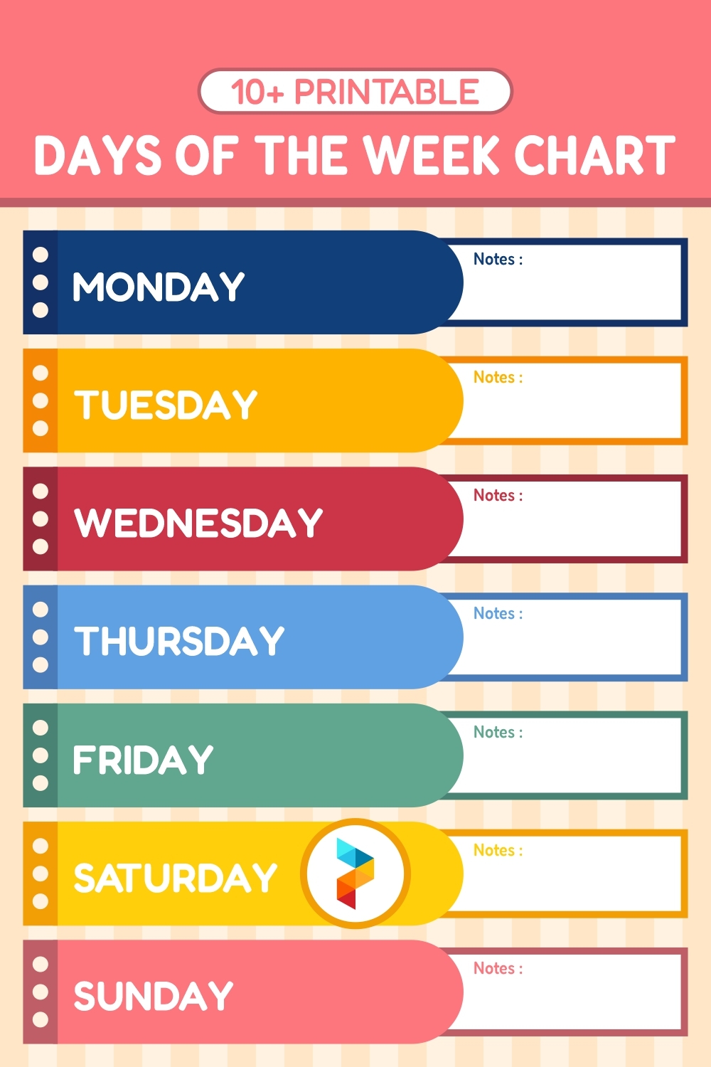 Days Of The Week Chart 10 Free PDF Printables Printablee Days Of The Week Chart 10 Free PDF Printables Printablee