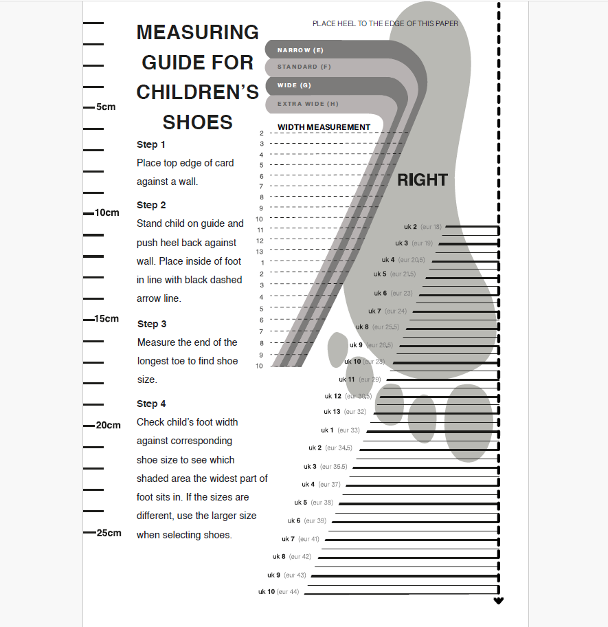 Foot Length Chart foot Size Chart Women Transportation And Logistics Company News 